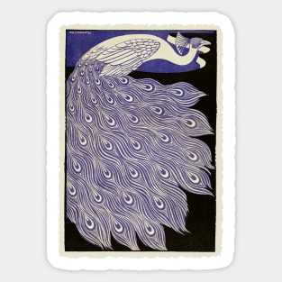 Peacock magazine cover Sticker